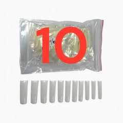 HNS NATURAL SQUARE STRAIGHT NAIL TIP 500PCS IN BAG