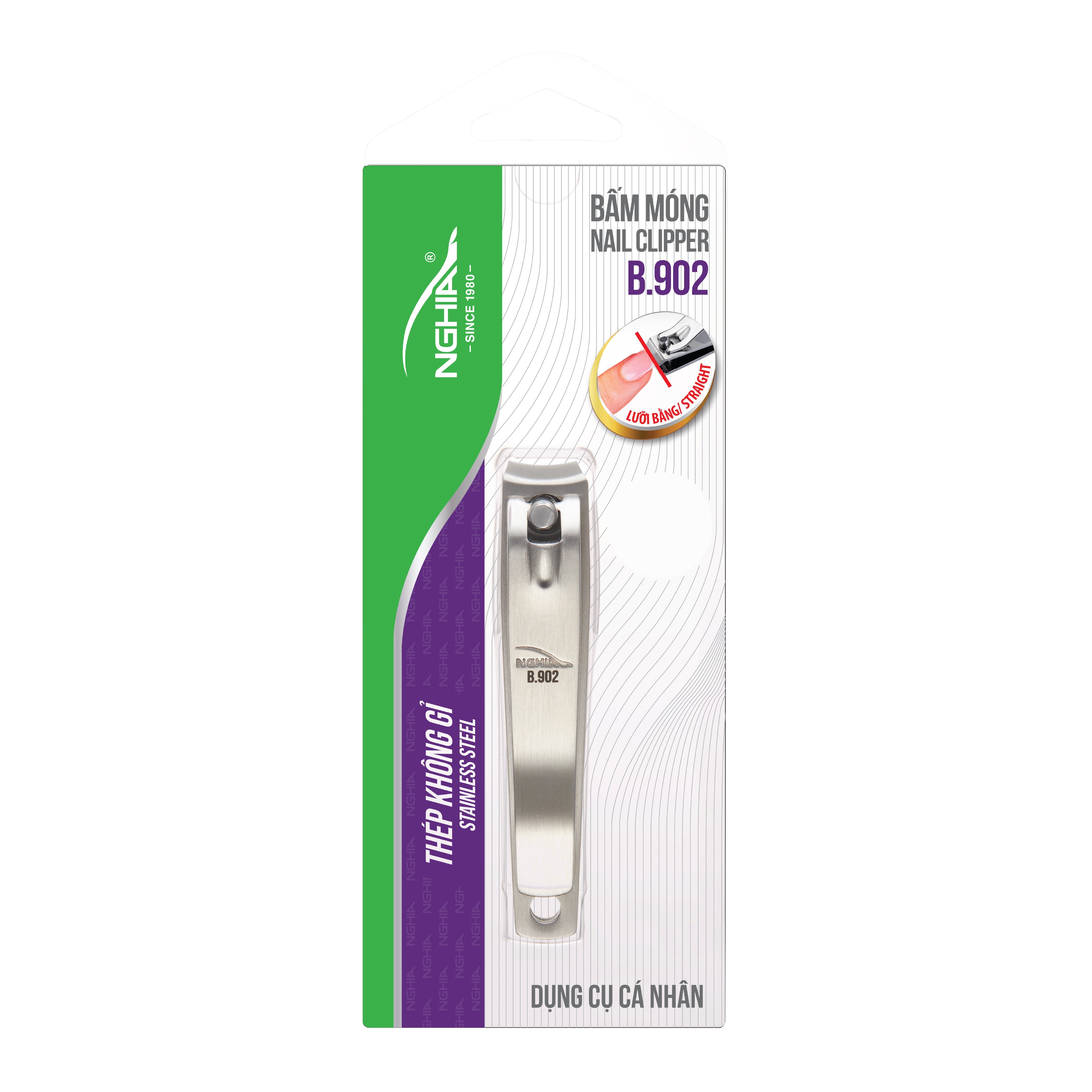 NGHIA Advance Self-Collecting Nail Clipper - B.916 (Stainless Steel)