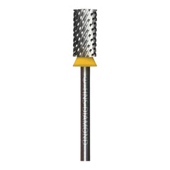 HNS DIAMOND NAIL DRILL BITS 3/32" LARGE BARREL  CROSS CUT (SILVER)