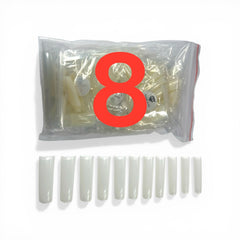 HNS NATURAL SQUARE STRAIGHT NAIL TIP 500PCS IN BAG
