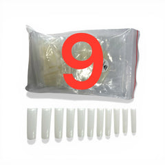 HNS NATURAL SQUARE STRAIGHT NAIL TIP 500PCS IN BAG