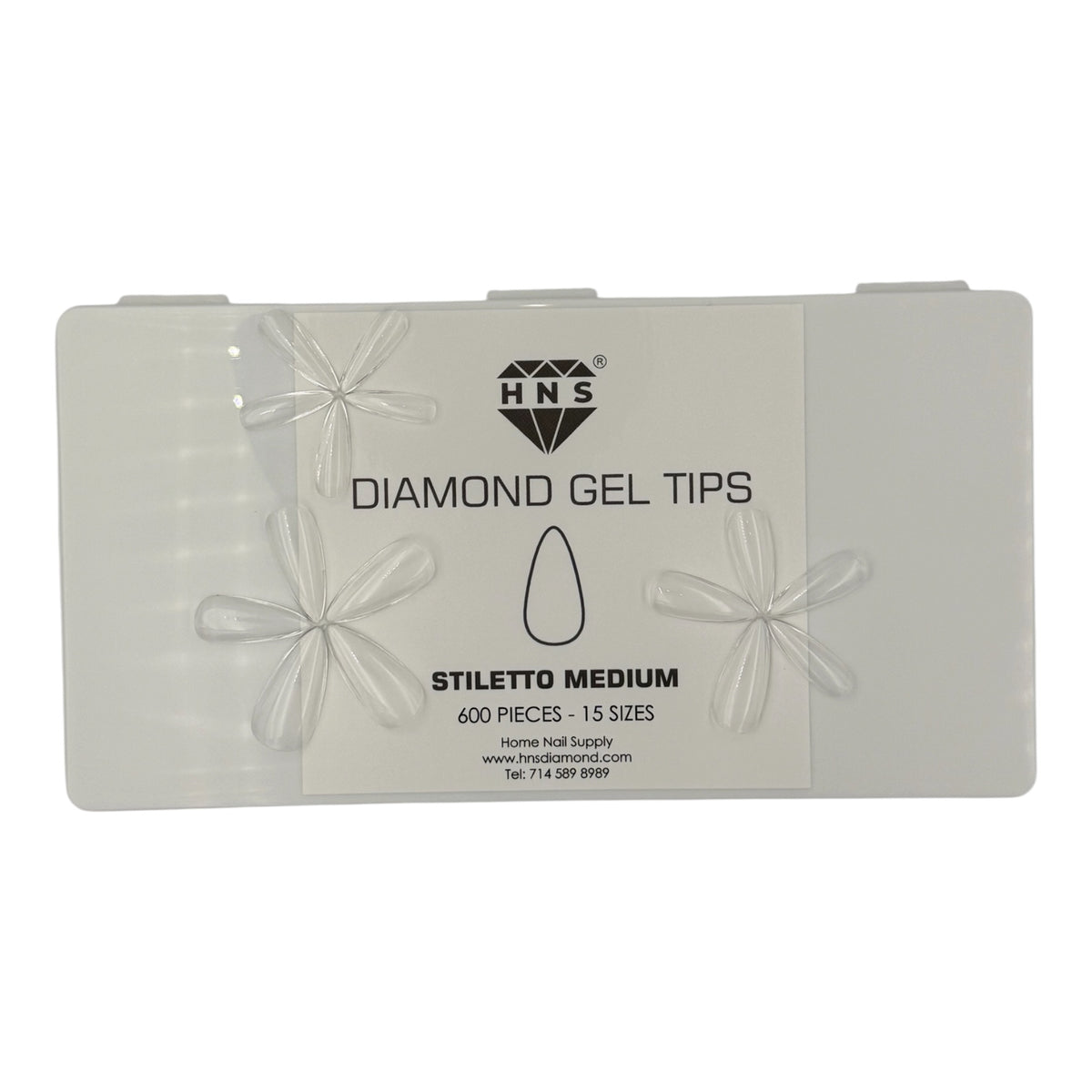 HNS GEL TIP STILETTO MEDIUM