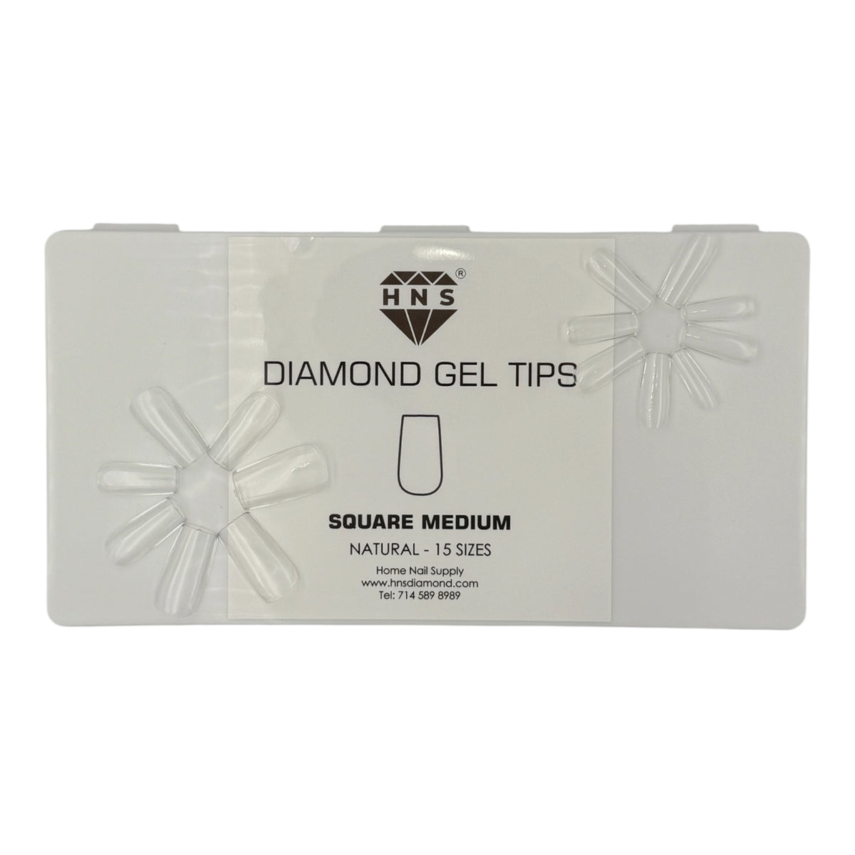 HNS GEL TIP SQUARE MEDIUM